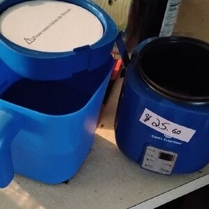 Blue Electric Mini Cooker Set